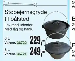 Harald Nyborg Støbejernsgryde til bålsted tilbud