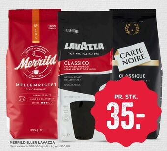 MENY Merrild eller lavazza tilbud