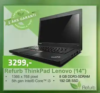 LabTech Data Refurb ThinkPad Lenovo (14") tilbud