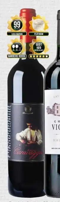 MENY CANTINE ROMAGNOLI CARAVAGGI0 EMILIA ROSSO 2017 tilbud