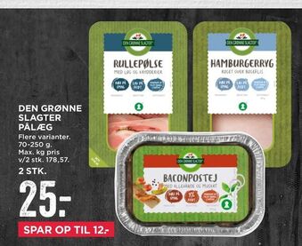 MENY Den grønne slagter pålæg tilbud