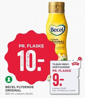 MENY Becel flydende original tilbud