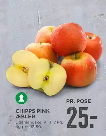 MENY Chipps pink æbler tilbud