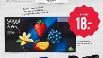 MENY Yoggi drøm frugtyoghurt tilbud