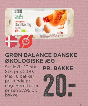 MENY Grøn balance danske økologiske æg tilbud
