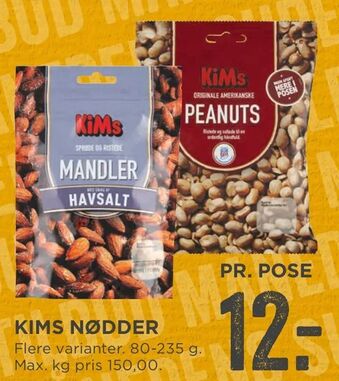 MENY Kims nødder tilbud
