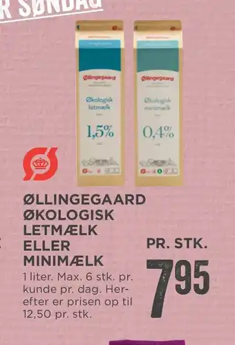 MENY Øllingegaard økologisk letmælk eller minimælk tilbud