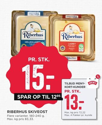 MENY Riberhus skiveost tilbud