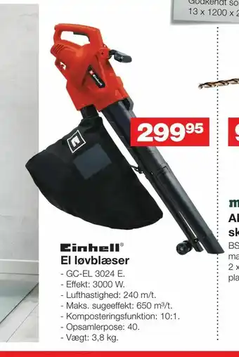 Bauhaus El løvblæser tilbud
