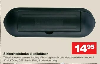 Sikkerhedsboks til stikdåser