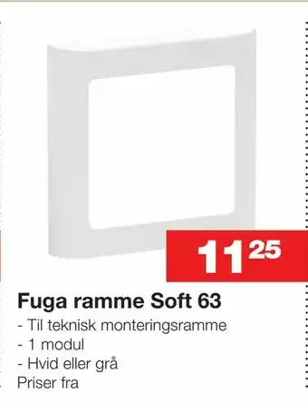 Bauhaus Fuga ramme Soft 63 tilbud