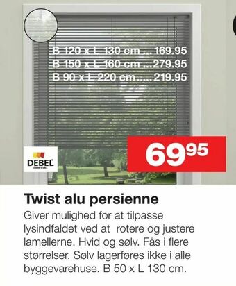 Bauhaus Twist alu persienne tilbud