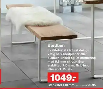 Bauhaus Bordben tilbud