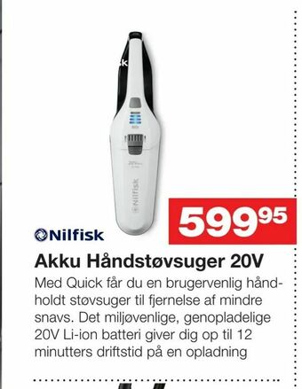 Bauhaus Akku Håndstøvsuger 20V tilbud