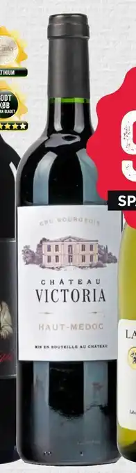 MENY CHÂTEAU VICTORIA HAUT-MEDOC CRU BOURGEOIS 2016 tilbud