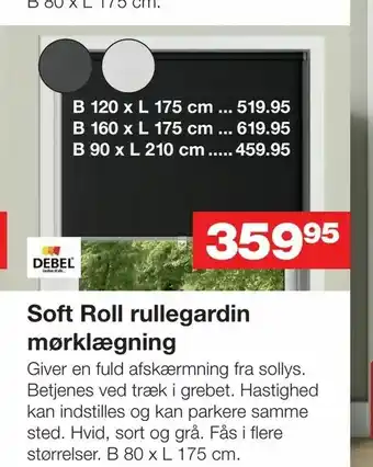 Soft Roll rullegardin mørklægning