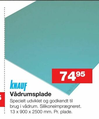 Bauhaus Vådrumsplade tilbud