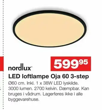 Bauhaus LED loftlampe Oja 60 3-step tilbud