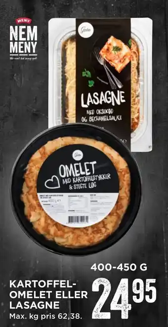 Kartoffel­omelet eller lasagne