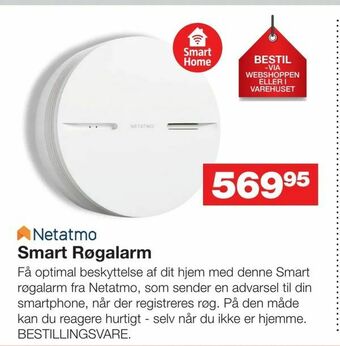 Bauhaus Smart Røgalarm tilbud
