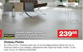 Bauhaus Chateau Planke tilbud