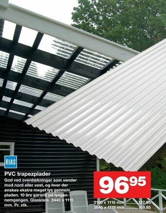 PVC trapezplader