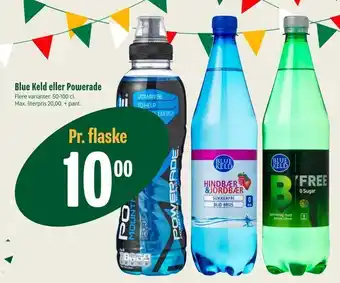 Min Købmand Blue Keld eller Powerade tilbud