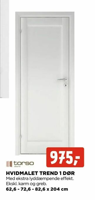 jem & fix Hvidmalet trend 1 dør tilbud