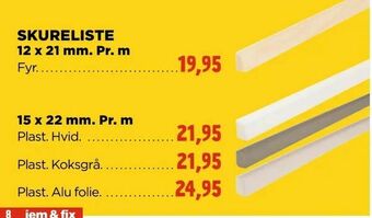 jem & fix Skureliste tilbud