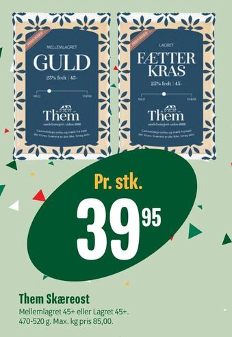 Min Købmand Them Skæreost tilbud