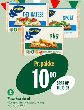 Min Købmand Wasa Knækbrød tilbud