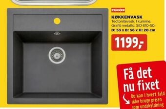 jem & fix Køkkenvask tilbud