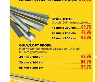 jem & fix Gulv/loft profil tilbud