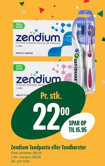 Min Købmand Zendium Tandpasta eller Tandbørster tilbud