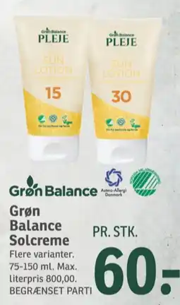 SPAR Solcreme tilbud