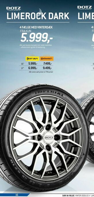 Thansen 4 fælge med vinterdæk tilbud