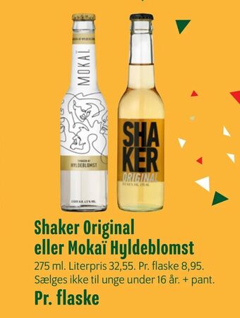 Min Købmand Shaker Original eller Mokaï Hyldeblomst tilbud