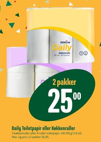Min Købmand Daily Toiletpapir eller Køkkenruller tilbud