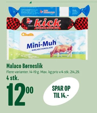 Min Købmand Malaco Børneslik tilbud