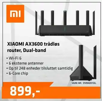 LabTech Data XIAOMI Ax3600 router, Dual-band tilbud