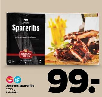 Netto Jensens spareribs tilbud