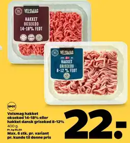 Netto Hakket grisekød 8-12% tilbud