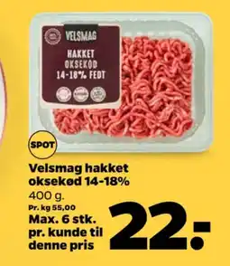 Netto Hakket oksekød 14-18% tilbud