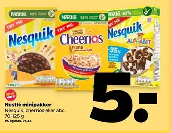 Netto Nestlé minipakker tilbud