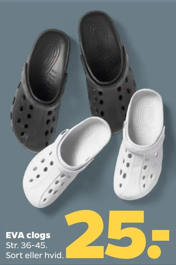 EVA clogs tilbud hos Netto