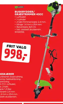 jem & fix BUSKRYDDER/ GRÆSTRIMMER 43CC tilbud
