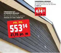 jem & fix FÆRDIGMALET KLINKBEKLÆDNING tilbud