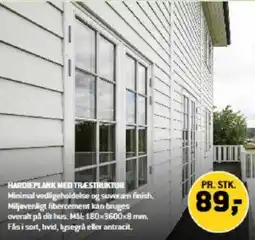 XL-BYG HARDIEPLANK MED TRÆESTRUKTUR tilbud