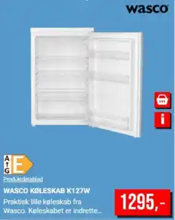 Harald Nyborg WASCO KØLESKAB K127W tilbud
