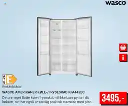 Harald Nyborg WASCO AMERIKANER KØLE-/FRYSESKAB KFA532SS tilbud
